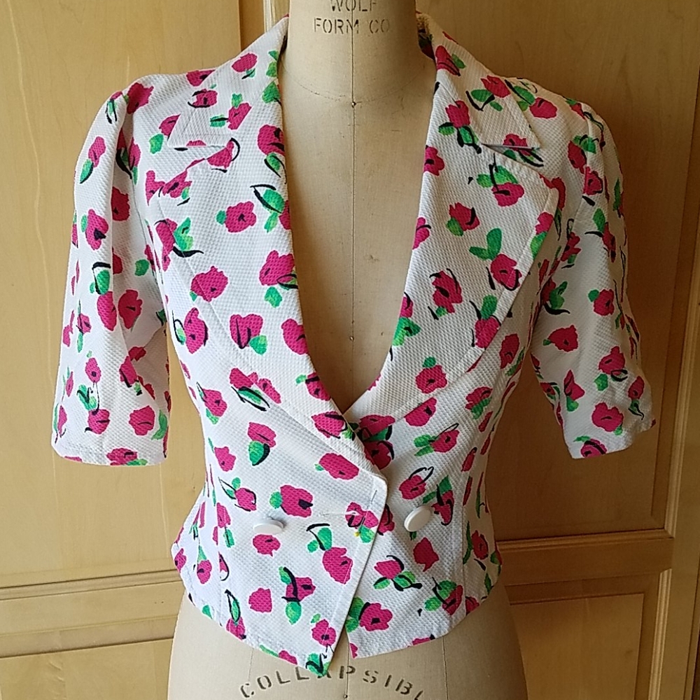 Vintage Guy LaRoche cotton pique jacket - Picture 2 of 10
